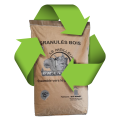 logo représentant un sac de granulé recyclable